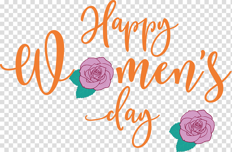 Womens Day Happy Womens Day, Cut Flowers, Garden Roses, Floral Design, Logo, Rose Family, Petal transparent background PNG clipart