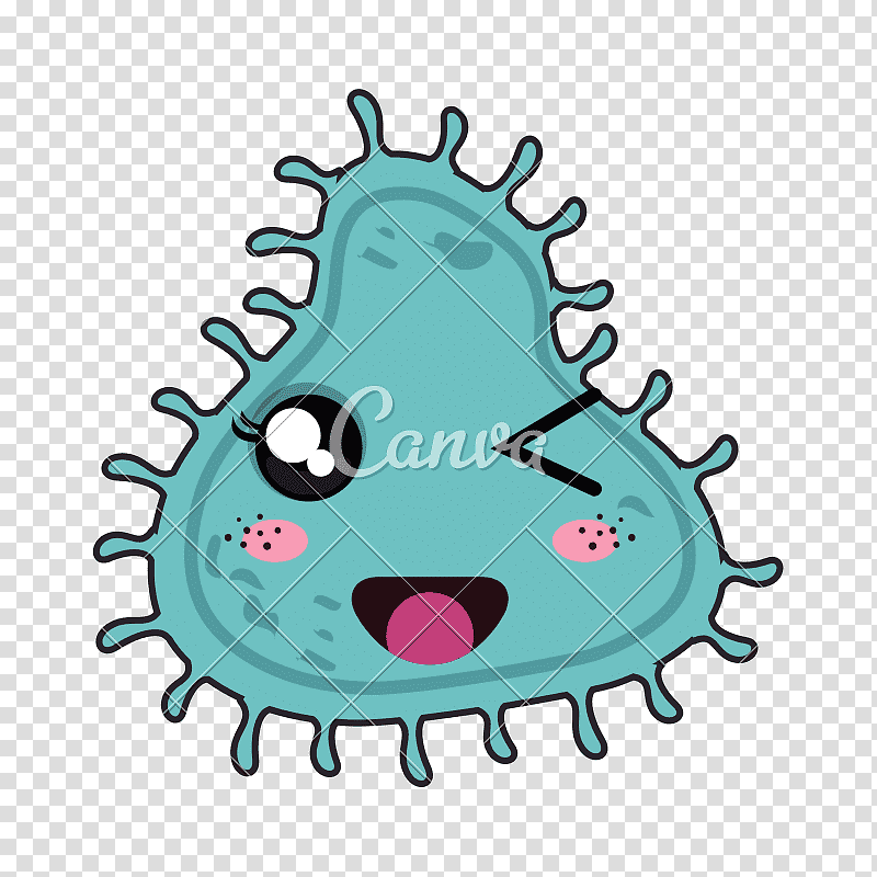 Bacteria, Drawing, Animation, Microorganism, Cartoon, Crown, Mouth transparent background PNG clipart