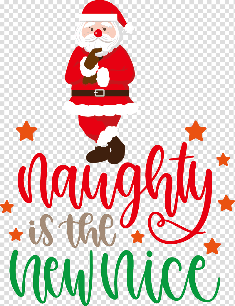 Naughty Chrismtas Santa Claus, Christmas Day, Christmas Ornament, Christmas Tree, Holiday Ornament, Christmas Ornament M, Santa Clausm transparent background PNG clipart