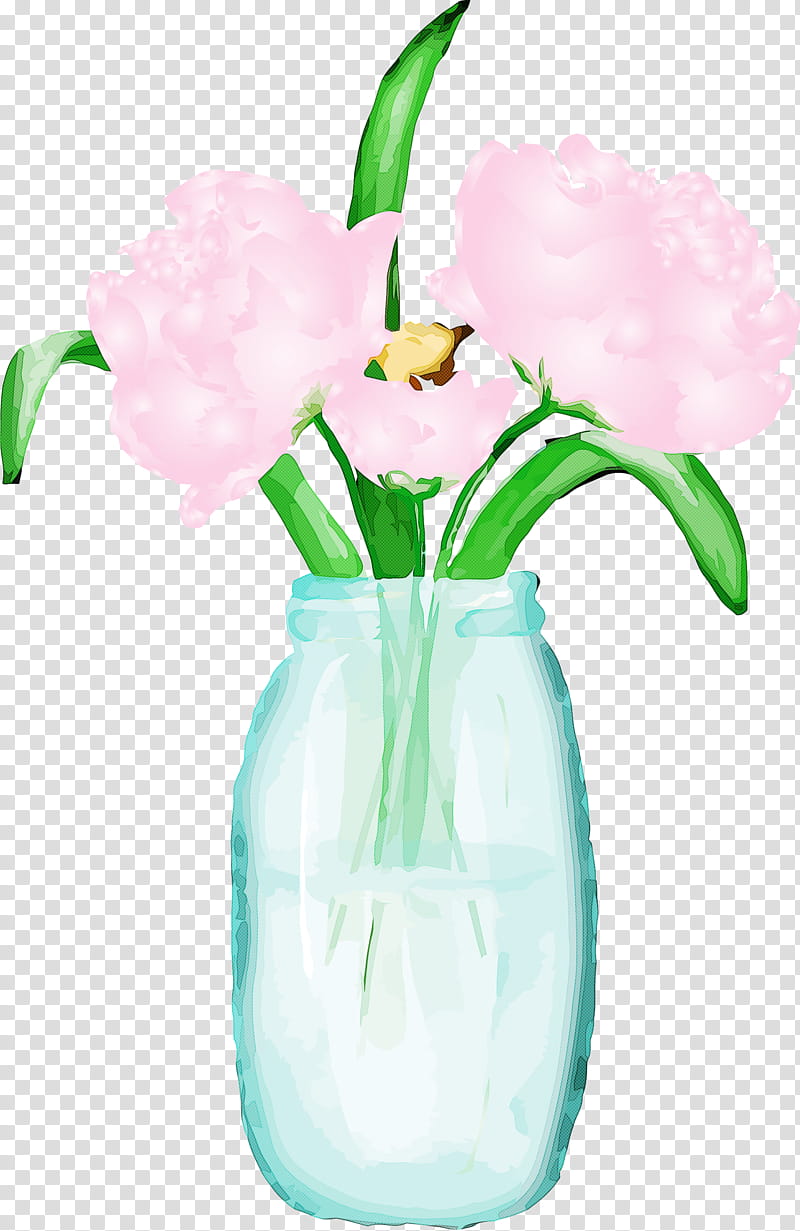 flower vase plant mason jar cut flowers, Watercolor Mason Jar, Watercolor Flowers, Watercolor Floral, Glass transparent background PNG clipart