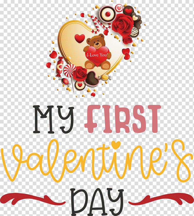 My First Valentines Day Valentines Day Quote, Teddy Bear, Meter, Flower, Bears, Fruit transparent background PNG clipart
