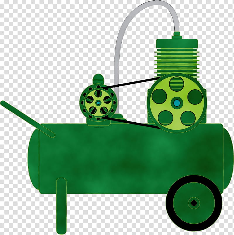 cartoon logo compressor icon rotary-screw compressor, Watercolor, Paint, Wet Ink, Cartoon, Rotaryscrew Compressor, Lawn, Green transparent background PNG clipart
