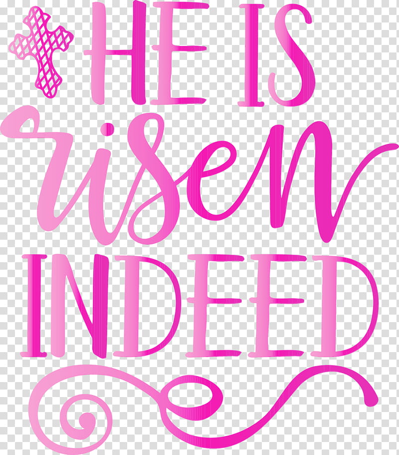 pink text font magenta line, He Is Risen, Jesus, Watercolor, Paint, Wet Ink transparent background PNG clipart