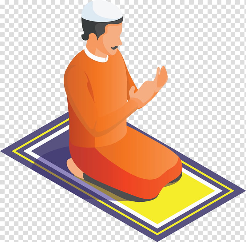 Arabic Family Arab people Arabs, Orange, Meditation, Sitting, Kneeling, Balance, Physical Fitness transparent background PNG clipart