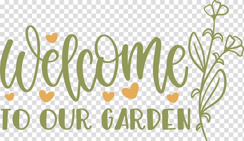 Garden Flower Floral, Welcome To Our Garden, Logo, Floral Design, Leaf, Green, Meter transparent background PNG clipart