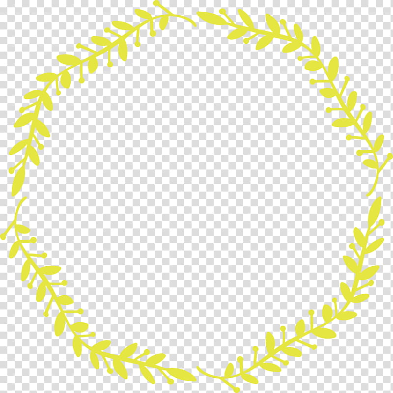 Floral Frame Flower Frame Monogram Frame, Yellow, Line, Circle transparent background PNG clipart