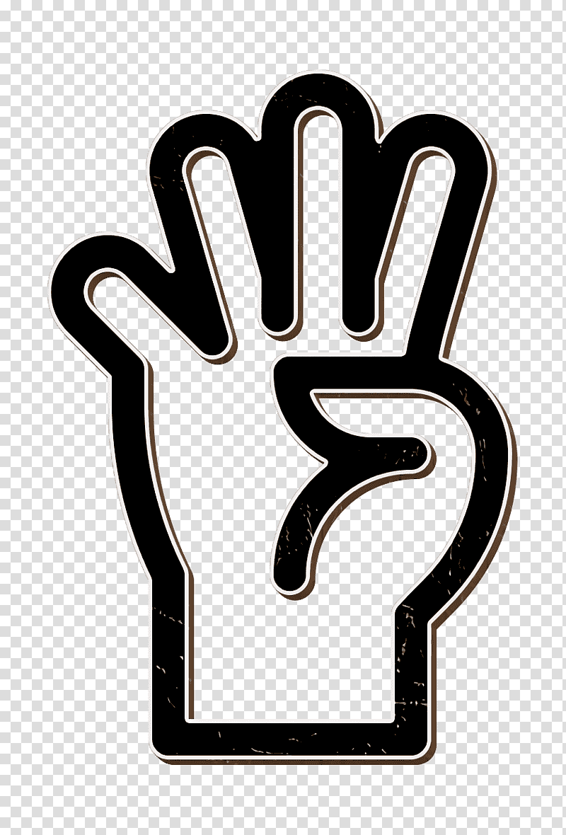 Hand icon Hand Gestures icon Four icon, Hand Gestures Icon, University Of Oxford, Phonics, Marketing, Symbol, Reading transparent background PNG clipart