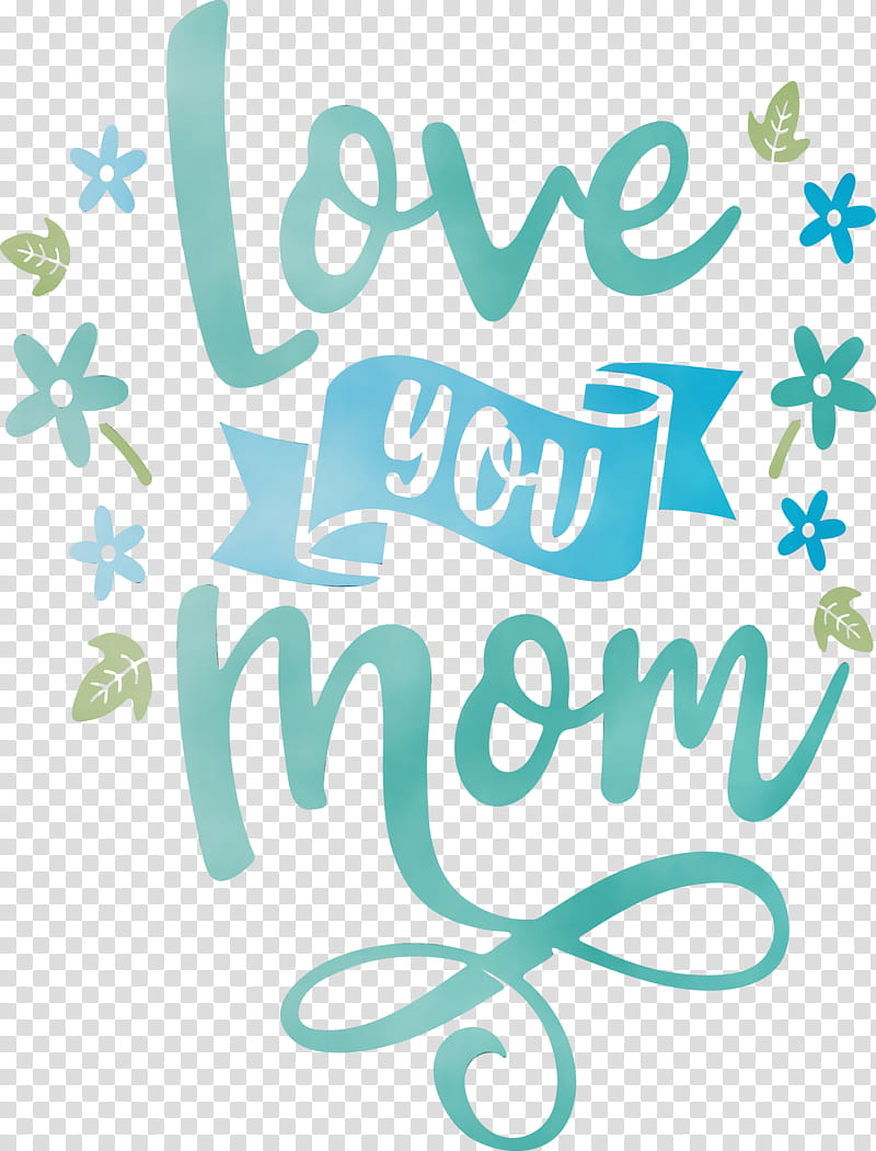 Mother's Day, Mothers Day, Love You Mom, Watercolor, Paint, Wet Ink, Cartoon, Logo transparent background PNG clipart