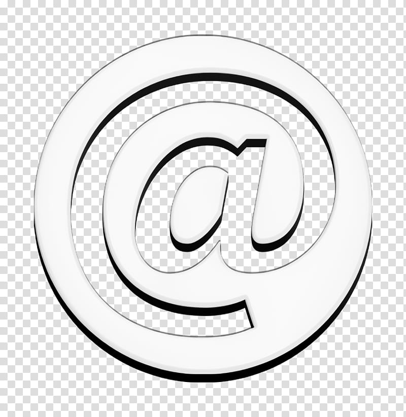 IOS7 Premium Fill icon Email icon interface icon, At Symbol Inside A Circle Icon, At Sign, Email Address, Email Marketing, Message, Email Client transparent background PNG clipart