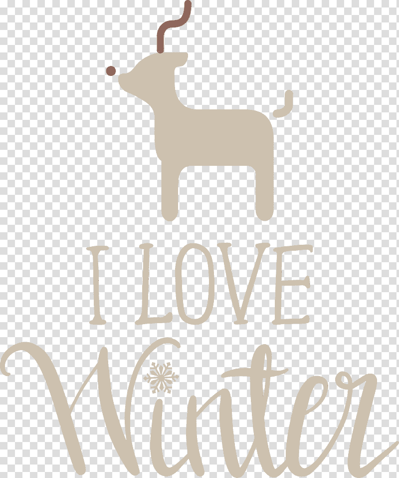 Reindeer, I Love Winter, Winter
, Watercolor, Paint, Wet Ink, Logo transparent background PNG clipart