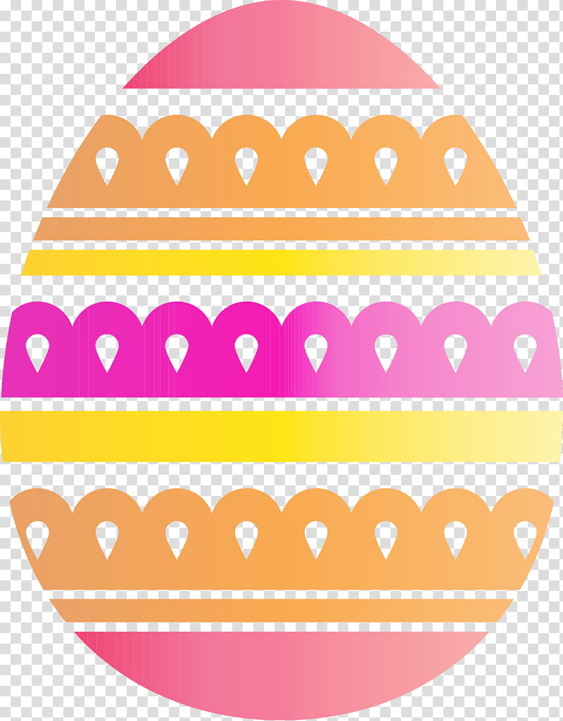 pink baking cup, Retro Easter Egg, Easter Day, Watercolor, Paint, Wet Ink transparent background PNG clipart