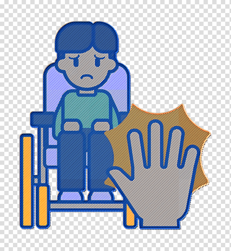 Disability icon Wheelchair icon Abuse icon, Electric Blue M, Logo, Telephone, Cartoon, Text, Telephone Call transparent background PNG clipart