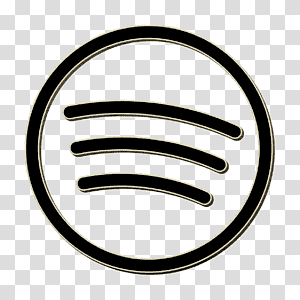 Black Spotify logo, Spotify Music Playlist Streaming media, black and white  transparent background PNG clipart