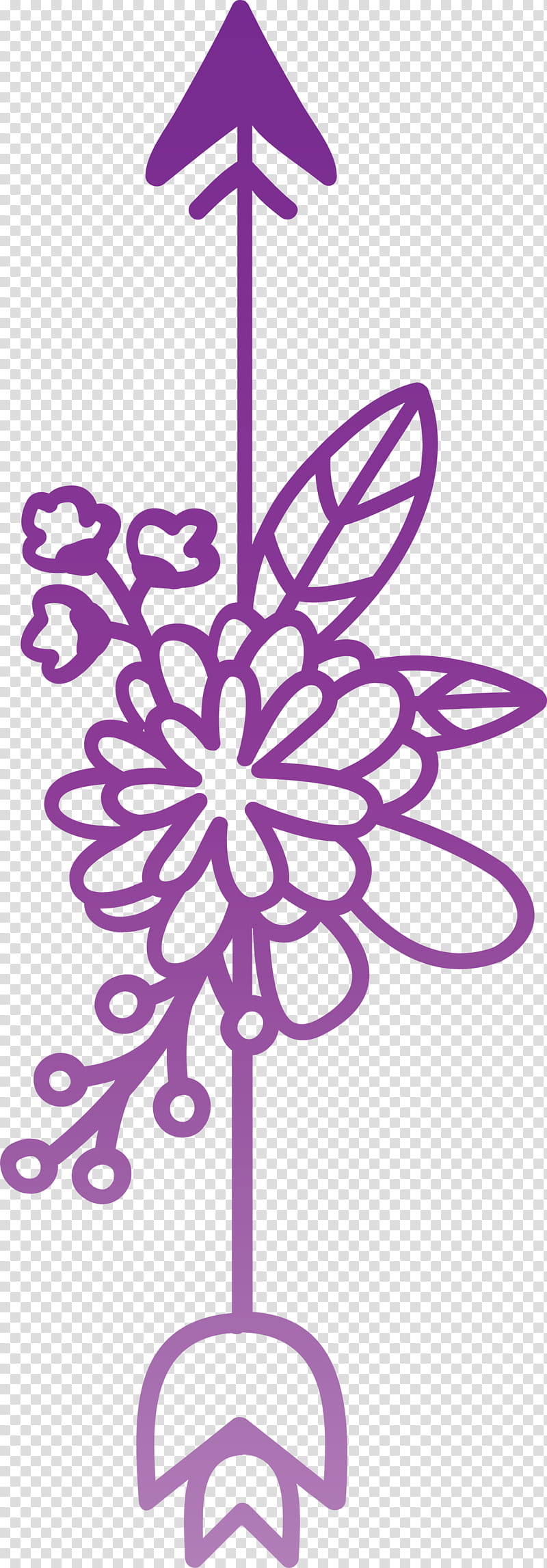 boho arrow flower arrow, Purple, Violet, Pink, Magenta, Butterfly, Plant, Visual Arts transparent background PNG clipart