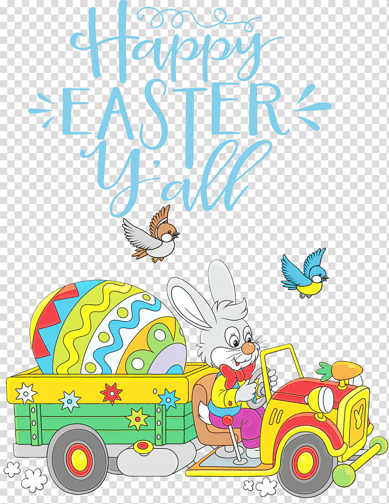 poster, Happy Easter, Easter Sunday, Easter
, Watercolor, Paint, Wet Ink transparent background PNG clipart