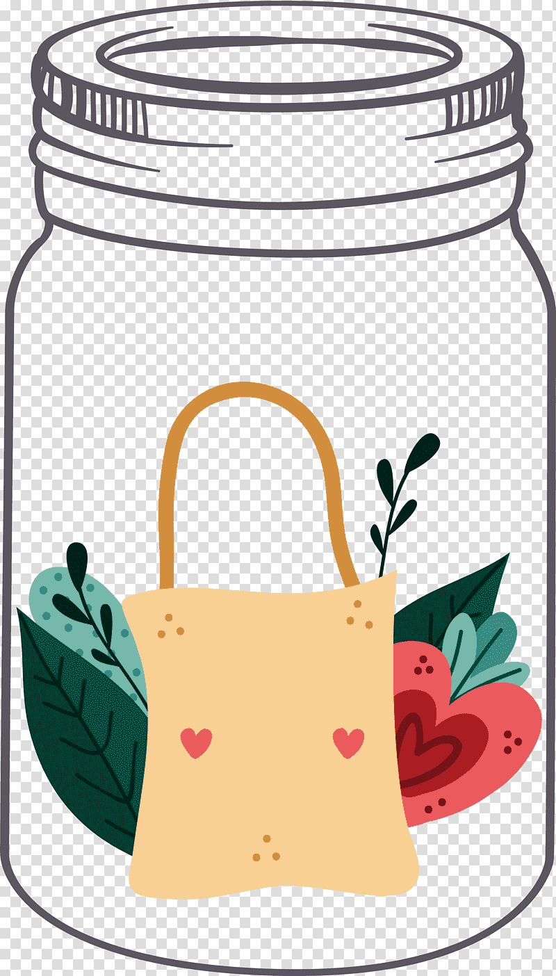 MASON JAR, Flower transparent background PNG clipart