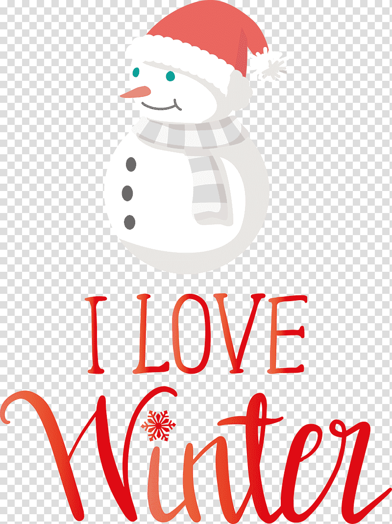 I Love Winter Winter, Winter
, Santa Claus, Christmas Day, Christmas Ornament, Christmas Tree, Santa Baby transparent background PNG clipart