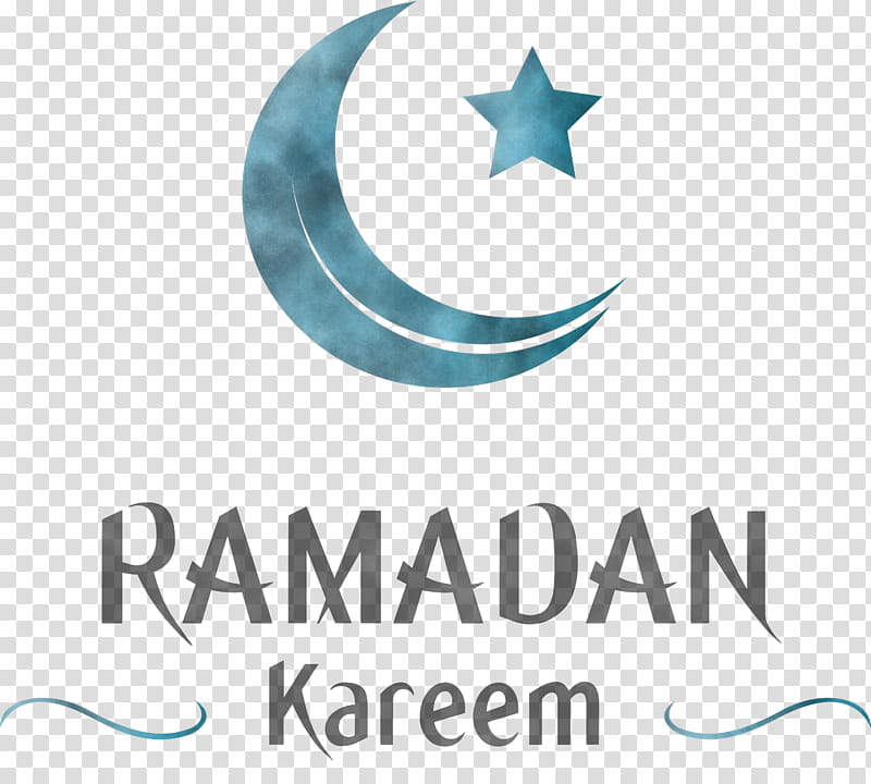 Ramadan Mubarak Ramadan Kareem, Logo, Aqua, Text, Crescent, Company transparent background PNG clipart