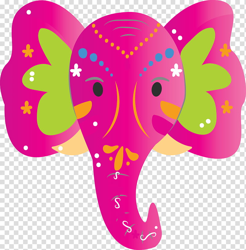 Indian Element, Pink M, Elephant, Meter transparent background PNG clipart