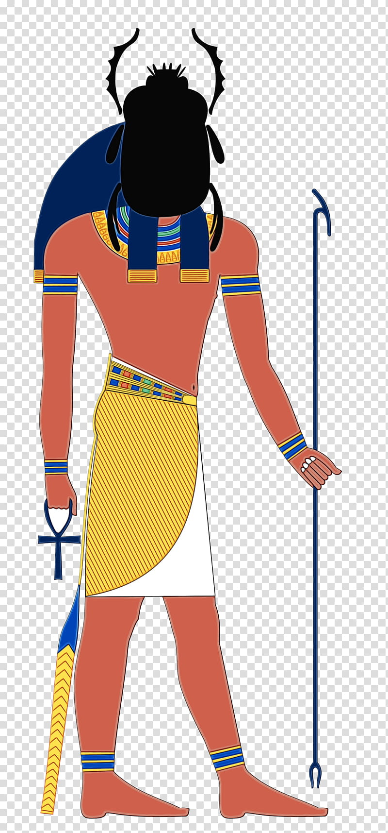 Pharaoh, Watercolor, Paint, Wet Ink, Ancient Egypt, Set, Ancient Egyptian Deities, Ancient Egyptian Religion transparent background PNG clipart