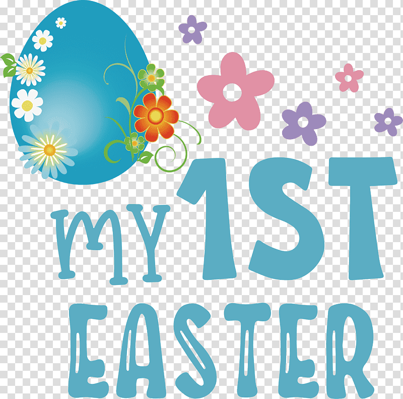 My 1st Easter Happy Easter, Logo, Balloon, Line, Meter, Happiness, Number transparent background PNG clipart