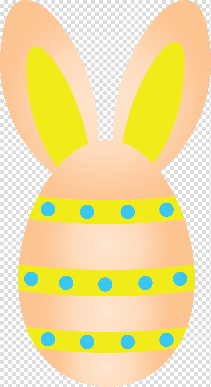 easter egg with bunny ears, Yellow, Easter Bunny, Pineapple, Rabbit, Rabbits And Hares, Food, Easter transparent background PNG clipart