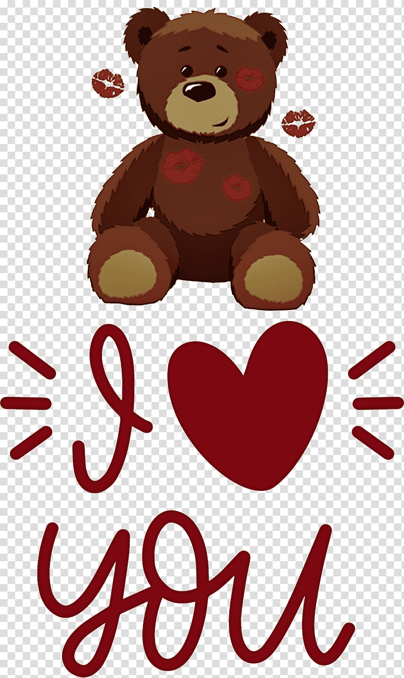 I Love You Valentines Day, Bears, Teddy Bear, Stuffed Toy, Giant Panda, Greeting Card, Teddy Bear Heart transparent background PNG clipart