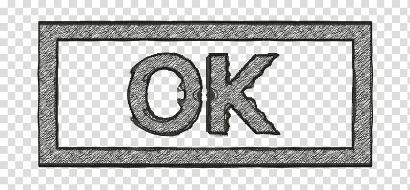 Ok button icon interface icon Accept icon, Computer And Media 1 Icon, Logo,  Fk Crvena Zvezda, Black And White , Frame, Meter transparent background PNG  clipart