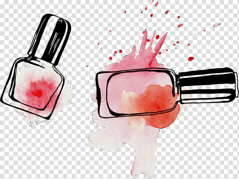 manicure nail polish nail pedicure lipstick, Watercolor, Paint, Wet Ink, Facial Makeup, Fashion, Nail Art, Lip Gloss transparent background PNG clipart