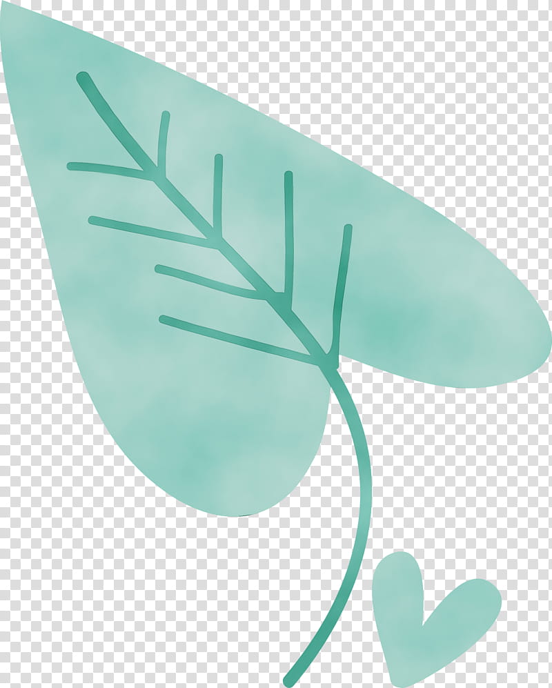 leaf turquoise font plants biology, Leaf Cartoon, Leaf , Leaf Abstract, Watercolor, Paint, Wet Ink, Science transparent background PNG clipart