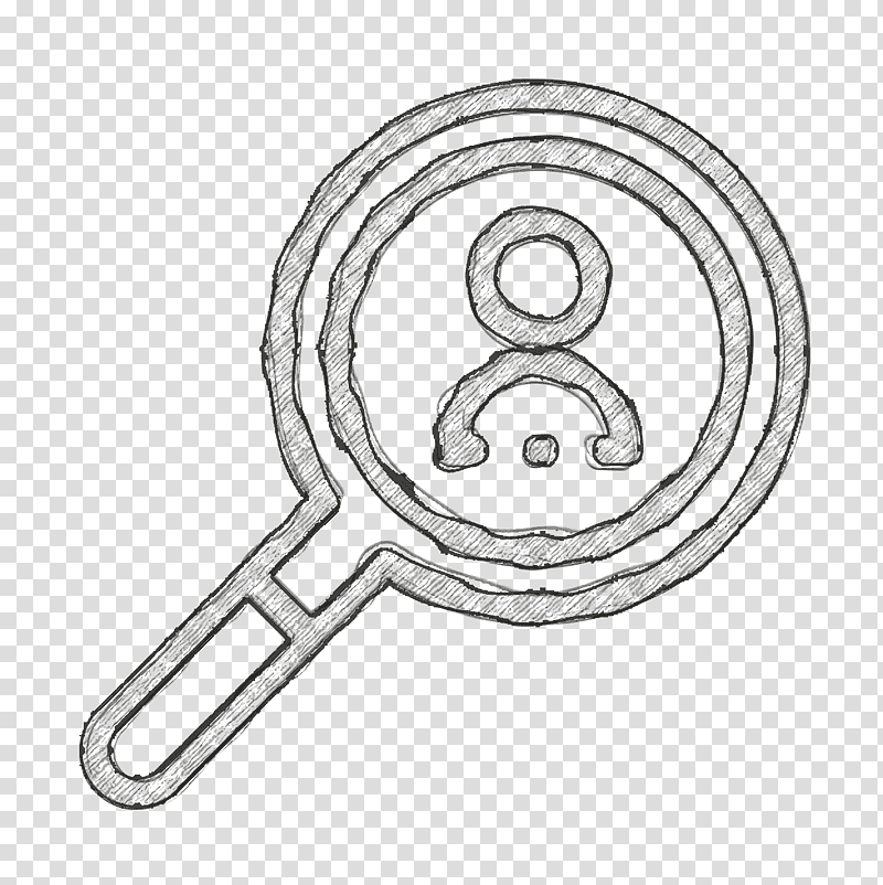 Human resources icon Search icon Leadership icon, Line Art, Ternana Calcio, Angle, Car, Bathroom, Black transparent background PNG clipart