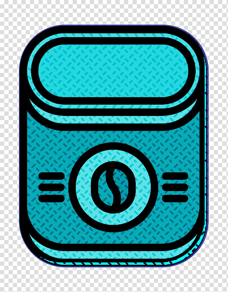 Instant coffee icon Powder icon Coffee icon, Aqua, Turquoise, Line, Technology, Circle, Symbol transparent background PNG clipart