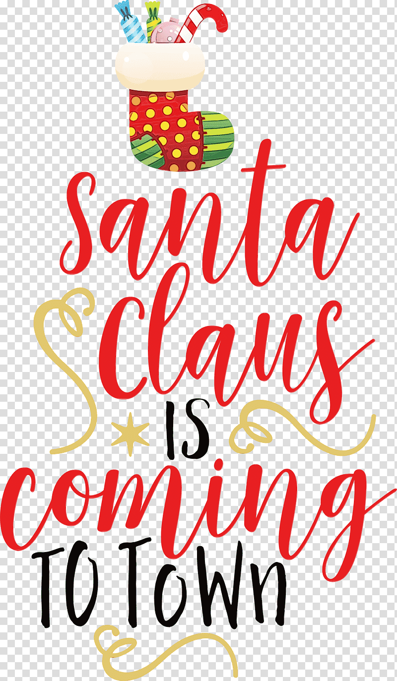 meter line party mathematics geometry, Santa Claus Is Coming To Town, Watercolor, Paint, Wet Ink transparent background PNG clipart