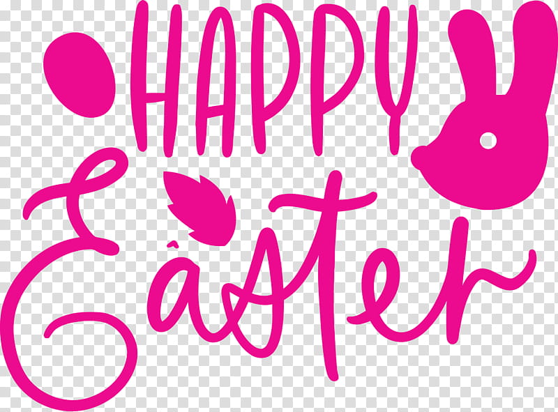 Easter Day Easter Sunday Happy Easter, Text, Pink, Magenta, Line transparent background PNG clipart