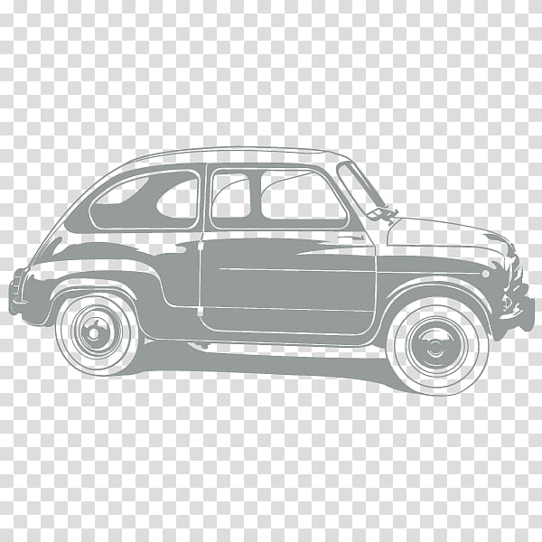 Classic Car, Seat 600, Fiat 600, Fiat Seicento, Fiat 500, City Car, Fiat Punto, Antique Car transparent background PNG clipart