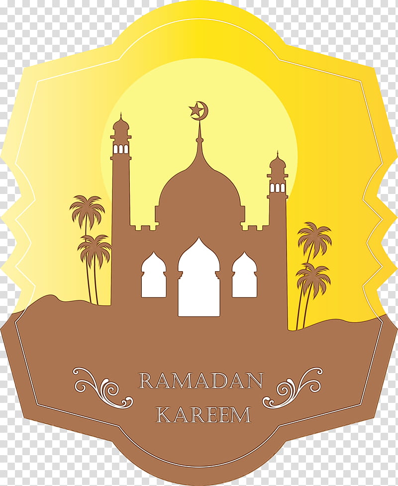 landmark yellow arch logo architecture, Ramadan, Islam, Muslims, Watercolor, Paint, Wet Ink, Label transparent background PNG clipart