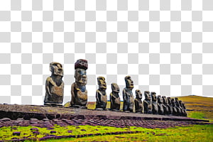 EMOJI STICKER , grey Moai statue art transparent background PNG