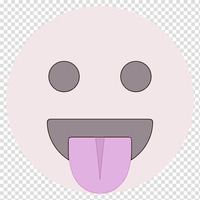 face facial expression nose pink head, Cartoon, Smile, Tongue, Mouth, Snout, Circle transparent background PNG clipart