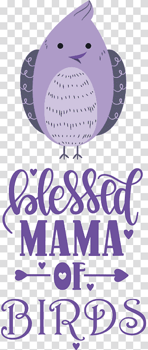 Bird Birds Blessed Mama Of Birds, Text, Line, Lavender, Geometry, Mathematics transparent background PNG clipart thumbnail