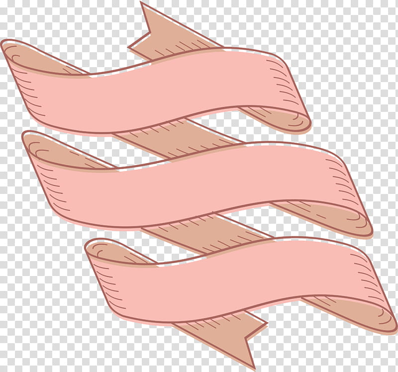 Ribbon Multiple Ribbon, Pink, Nose, Skin, Lip, Footwear, Peach, Mouth transparent background PNG clipart