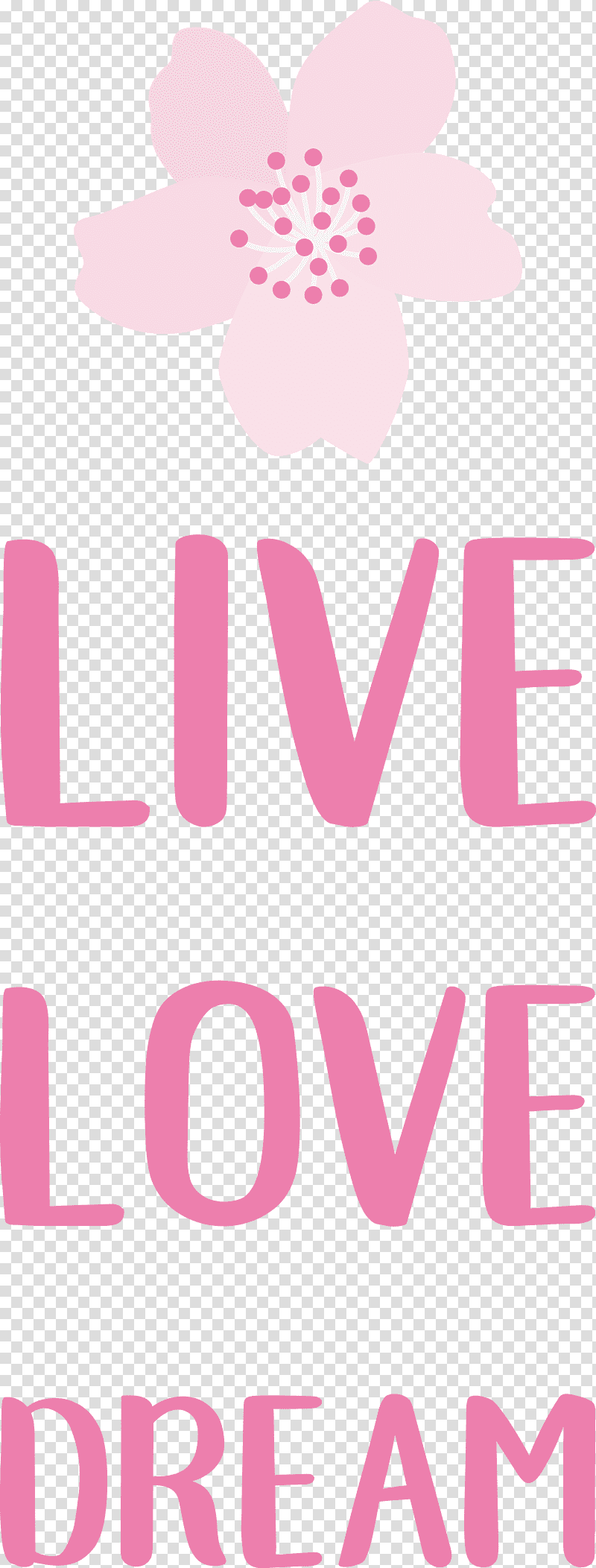 Live Love Dream, Floral Design, Logo, Lilac M transparent background PNG clipart