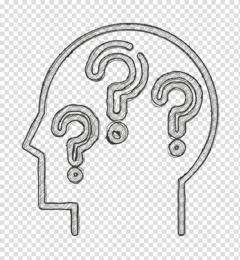Mental icon Psychology icon Confusion icon, Youtube, Google, H Query, Line Art, Vlog, Text transparent background PNG clipart
