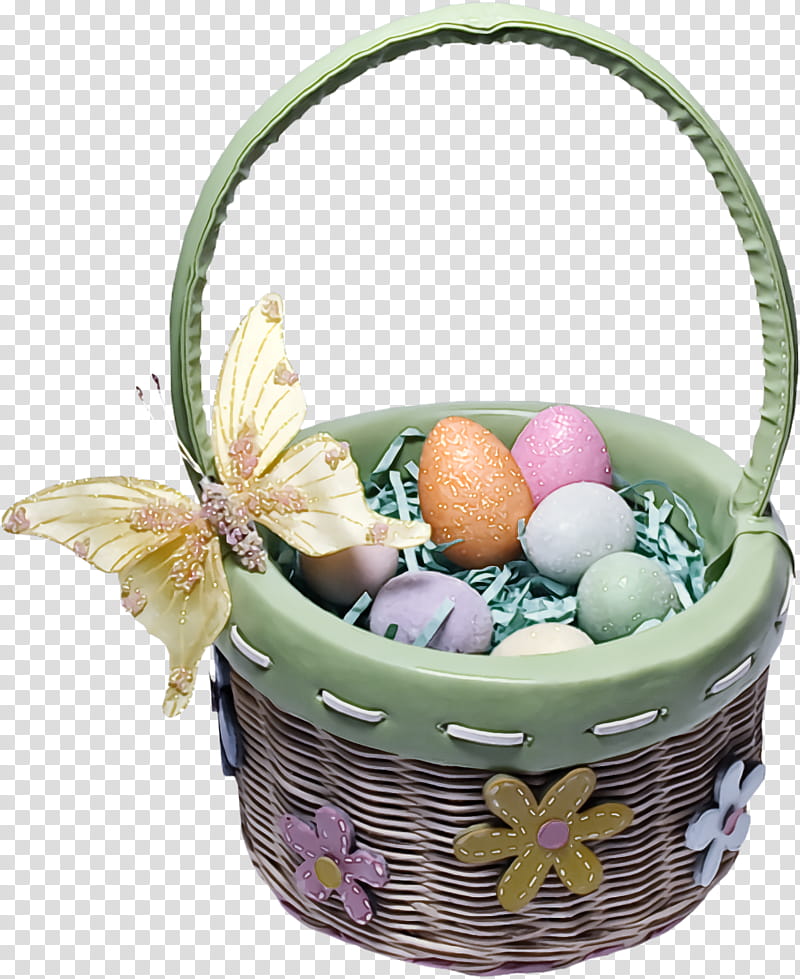 Easter egg, Easter Basket Cartoon, Happy Easter Day, Eggs, Gift Basket, Hamper, Easter
, Flower Girl Basket transparent background PNG clipart