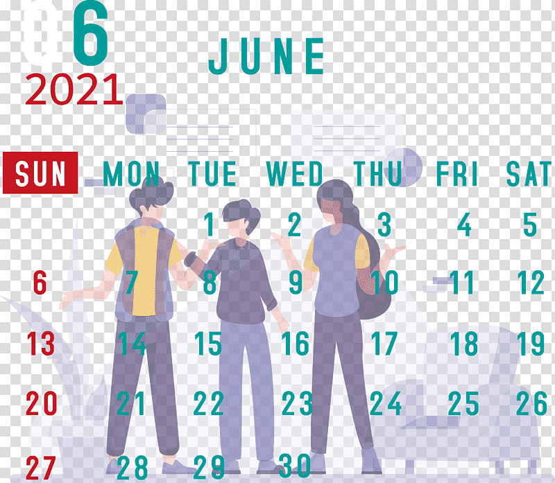 June 2021 Calendar 2021 Calendar June 2021 Printable Calendar, Logo, Text, Diagram, Uniform, Conversation, Number transparent background PNG clipart