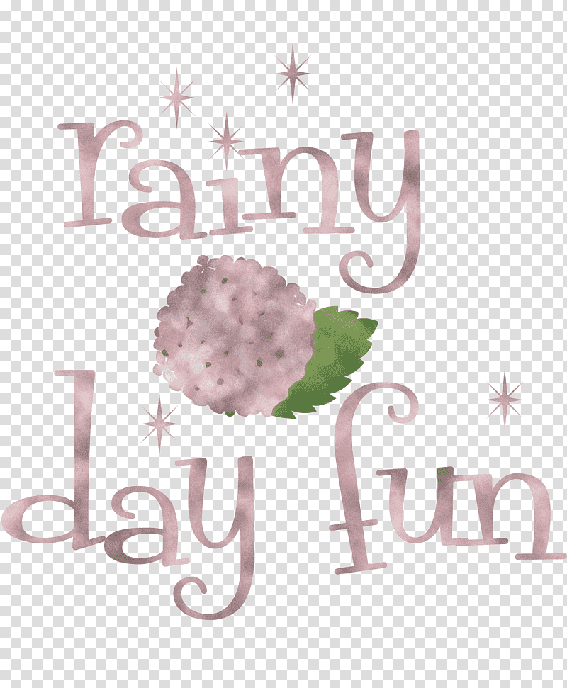 Raining rainy day rainy season, Floral Design, Greeting Card, Meter, Violet, Lavender transparent background PNG clipart