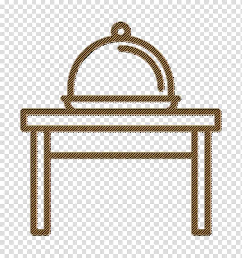 Dinner icon Restaurant icon Table icon, Furniture, Arch, Brass, Metal transparent background PNG clipart