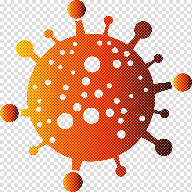 Bacteria germs virus, Orange transparent background PNG clipart