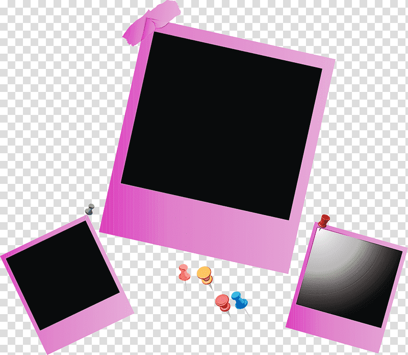 frame, Polaroid Frame, Watercolor, Paint, Wet Ink, Computer Monitor, Laptop Part transparent background PNG clipart