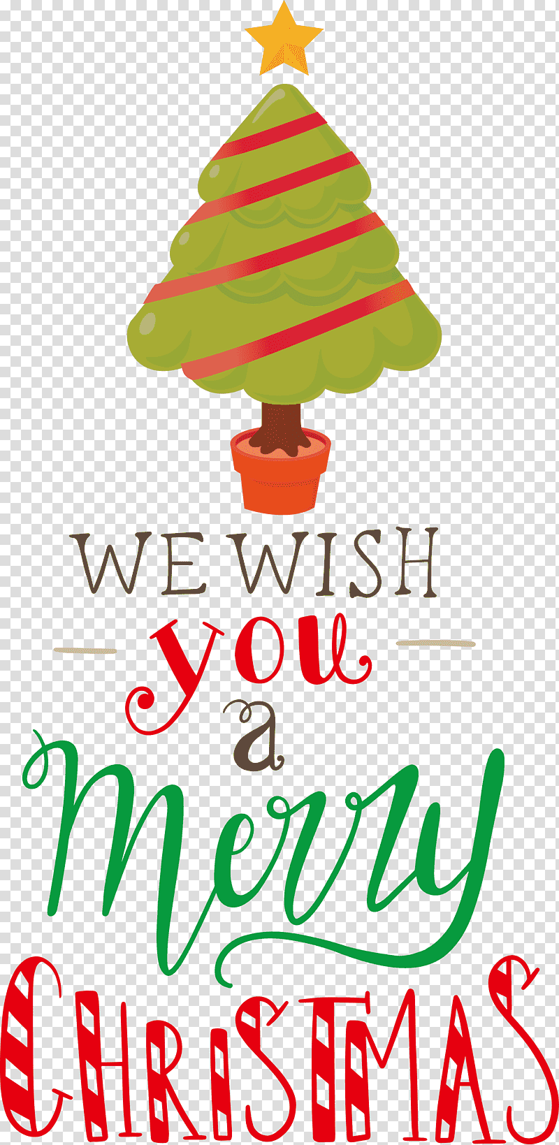 Merry Christmas We Wish You A Merry Christmas, Christmas Tree, Christmas Day, Holiday Ornament, Christmas Ornament, Christmas Ornament M, Line transparent background PNG clipart