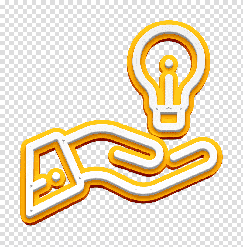 Idea icon Startup & new business icon, Startup New Business Icon, Logo, Cartoon, Symbol, Meter, Yellow transparent background PNG clipart